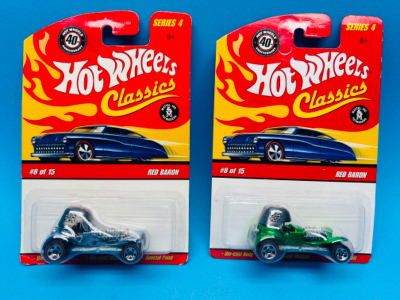 Photo 1 of 151052…2 hot wheels classics Red Baron cars with special paint 