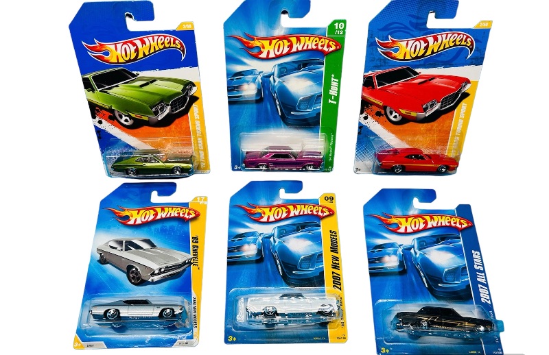 Photo 1 of 151074…  6 hot wheels die cast muscle cars