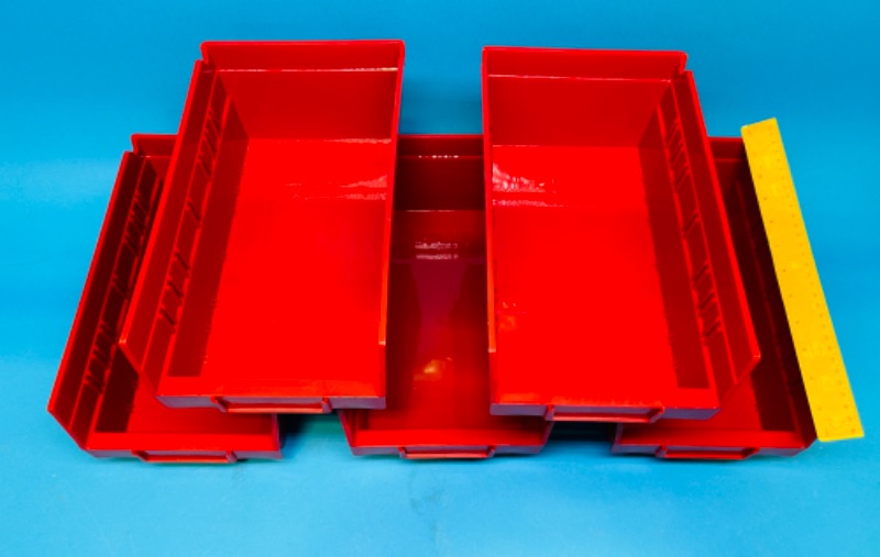 Photo 3 of 151088… 5 plastic shelf bins 12 x 7 x 4 deep