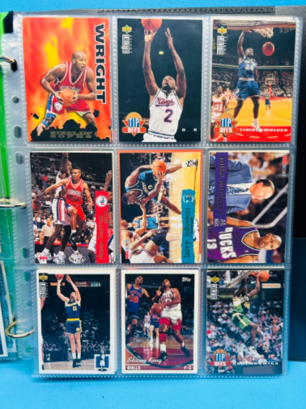 Photo 8 of 151155…90 basketball trading cards in binder 