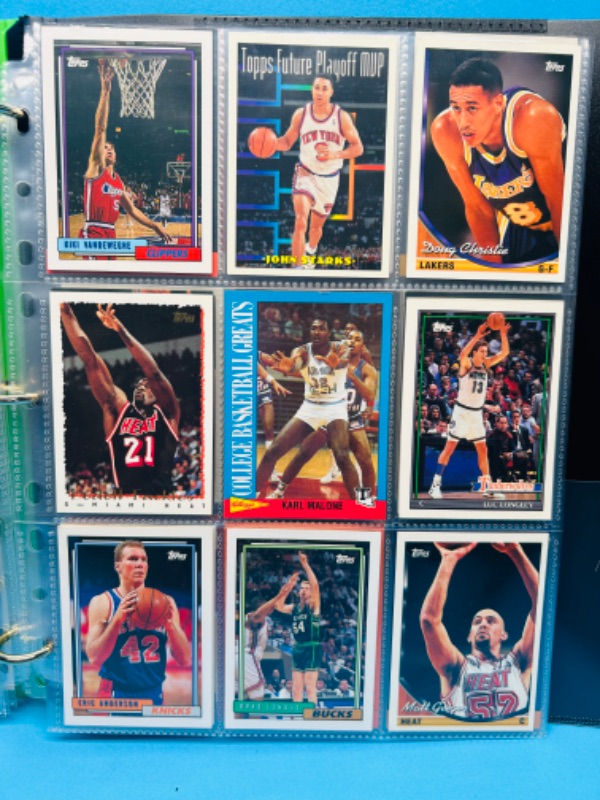 Photo 3 of 151155…90 basketball trading cards in binder 