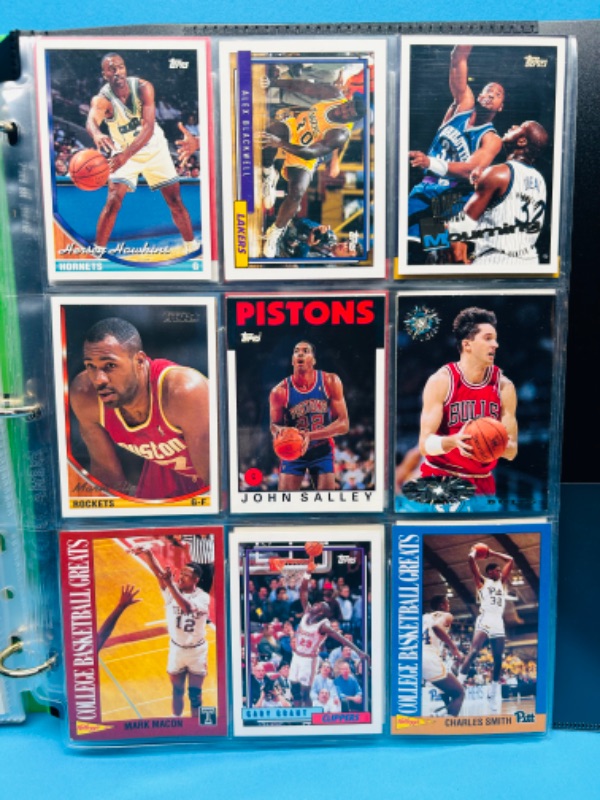 Photo 2 of 151155…90 basketball trading cards in binder 