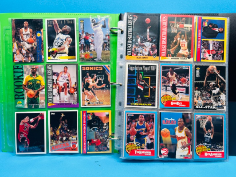 Photo 1 of 151155…90 basketball trading cards in binder 