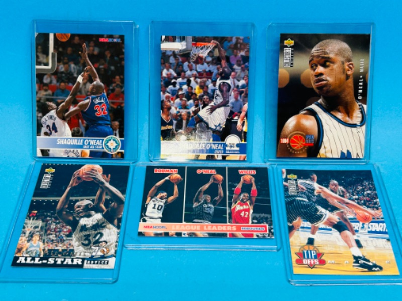 Photo 1 of 151194…6 Shaquille O’Neal ON cards in hard plastic sleeves 