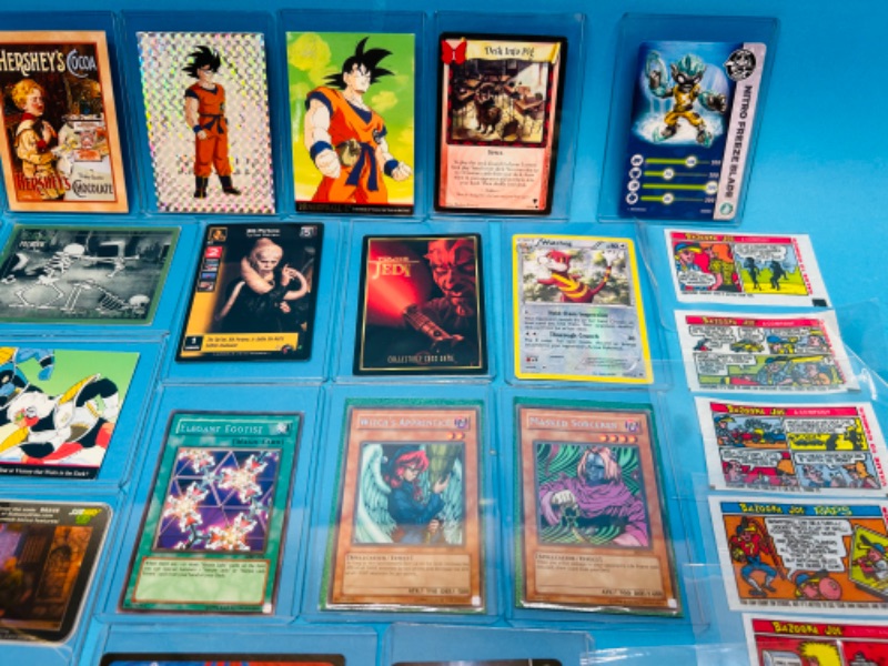 Photo 3 of 151206…collectible character and game cards in hand plastic sleeves 