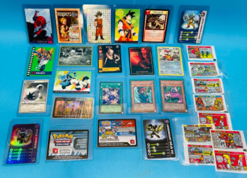 Photo 1 of 151206…collectible character and game cards in hand plastic sleeves 