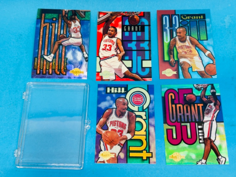 Photo 1 of 151208…skybox Grant Hill holo cards 1-5 in case