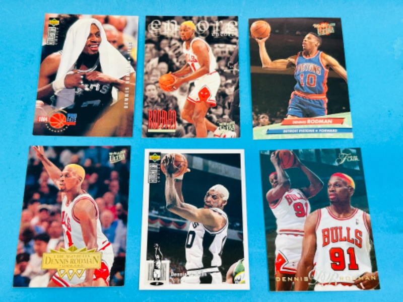 Photo 1 of 151210…6 Dennis Rodman cards