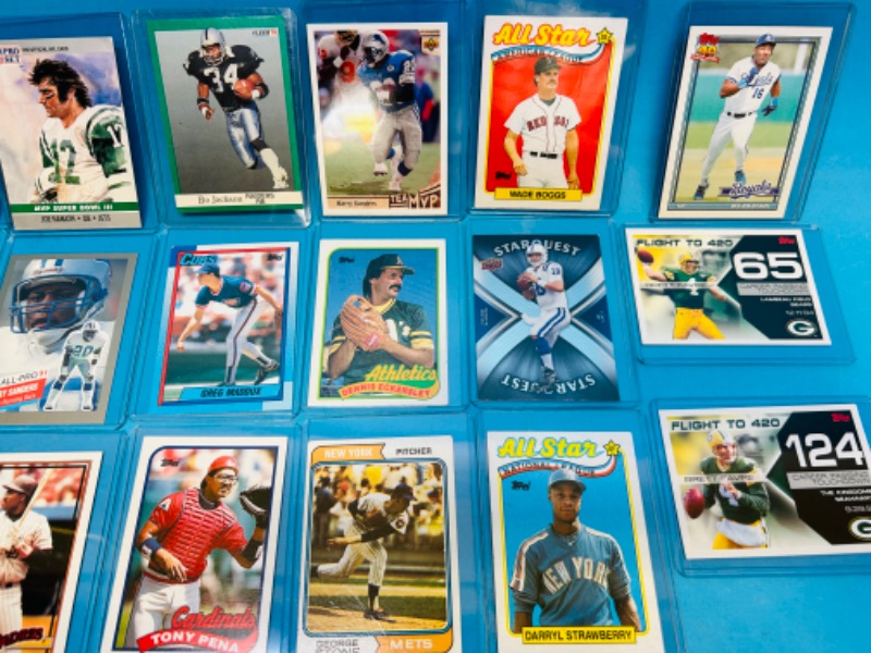 Photo 2 of 151219…18 collectible sport cards in plastic sleeves 