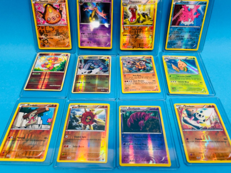 Photo 2 of 151221…Pokémon reverse and holo cards in hard plastic sleeves 