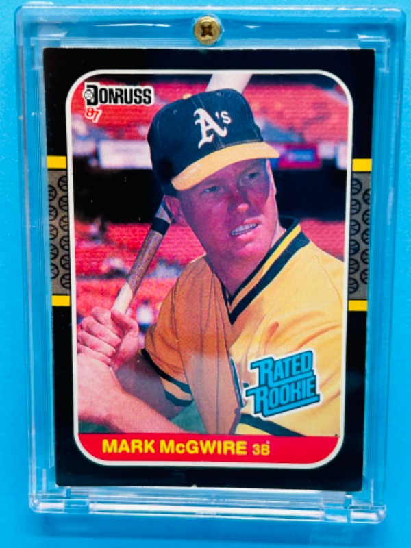 Photo 1 of 151225…Donruss Mark McGwire rookie card 46 in hard plastic case 