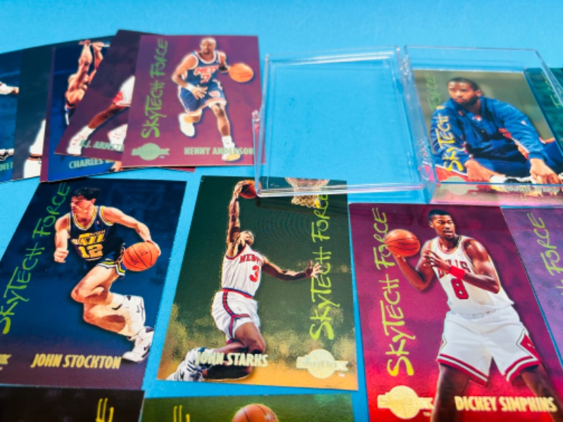 Photo 2 of 151233…skybox skytech force basketball chrome card set in case 