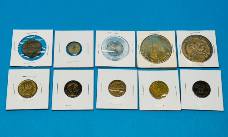 Photo 1 of 151235…circulated souvenir tokens and medallions 