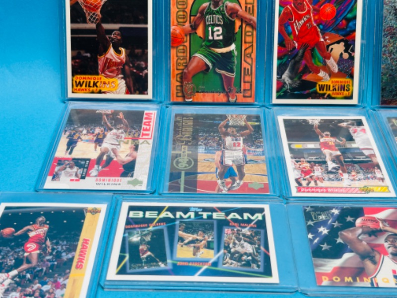 Photo 2 of 151243…Dominique Wilkins trading cards  in hard plastic sleeves 