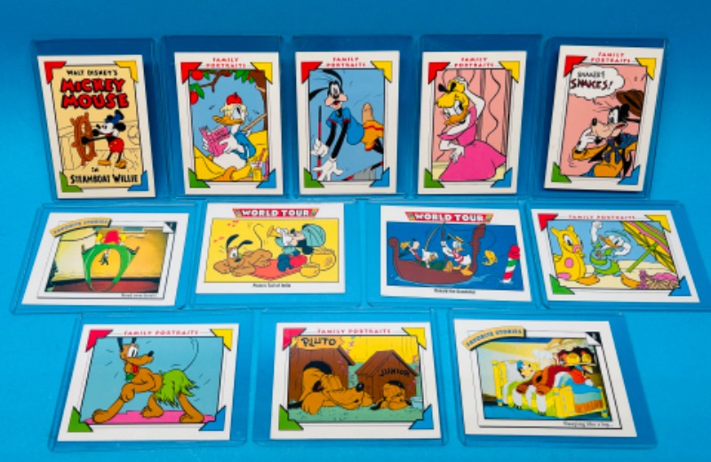 Photo 1 of 151249…12 Disney cards  in hard plastic sleeves 