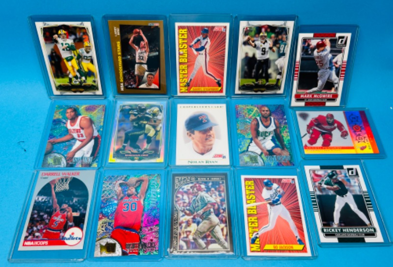 Photo 1 of 151251…collectible sports cards  in hard plastic sleeves 