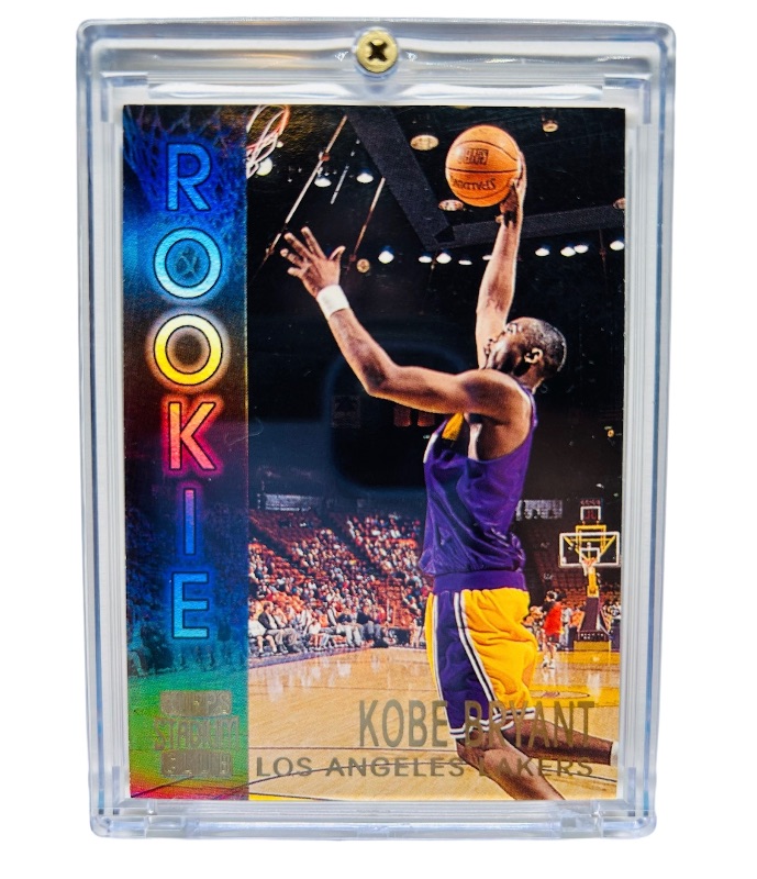 Photo 1 of 151267…topps stadium club Kobe Bryant Rookie card R9 in hard plastic case