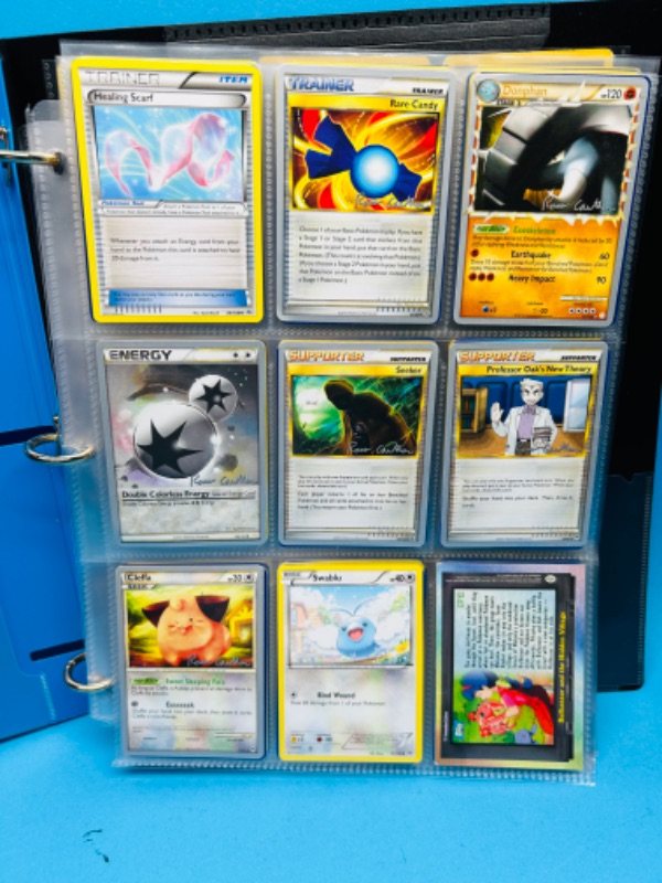 Photo 1 of 151271…180 mixed Pokemon trading cards in binder various dates 1995-2015