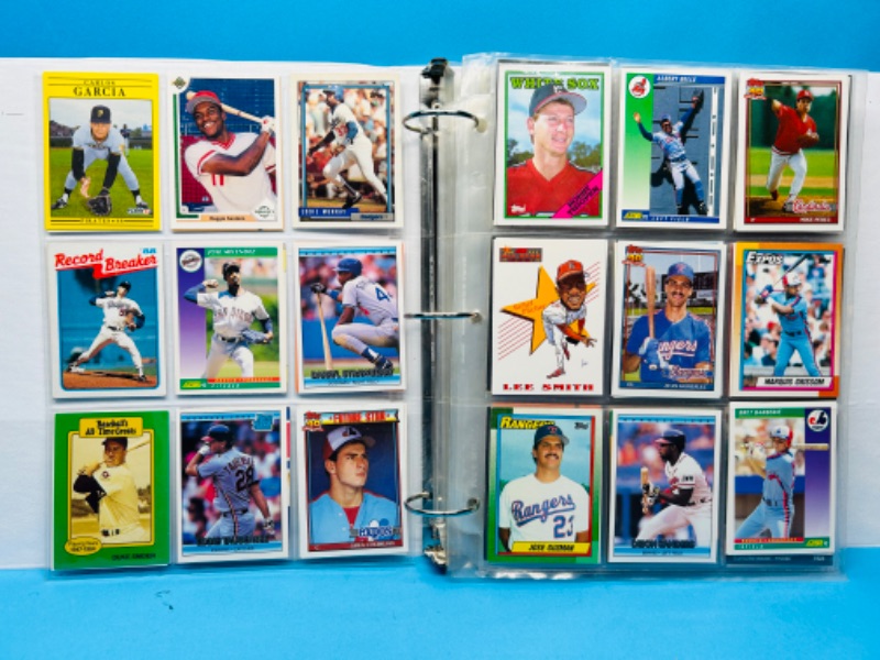 Photo 1 of 151273…324 mixed baseball trading cards in binder 