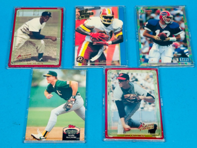 Photo 1 of 151280…5 collectible sports cards cards in hard plastic cases 