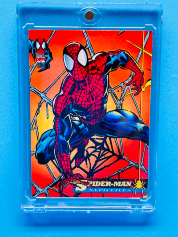 Photo 1 of 151281…1994 marvel Spider-Man NYPD Files card 68  in hard plastic case