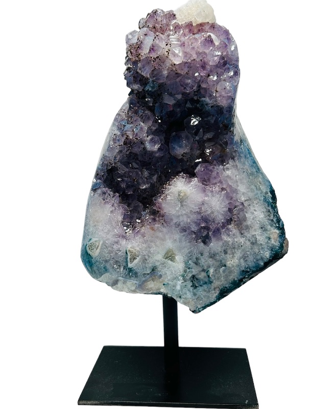 Photo 1 of 151284…9” amethyst crystal rock on stand- height includes display stand 