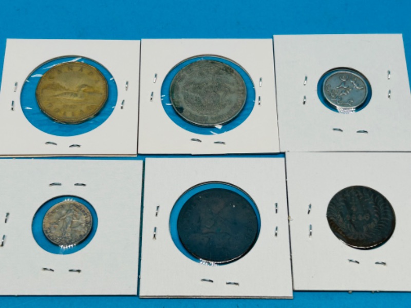 Photo 2 of 151287…6 circulated foreign coins