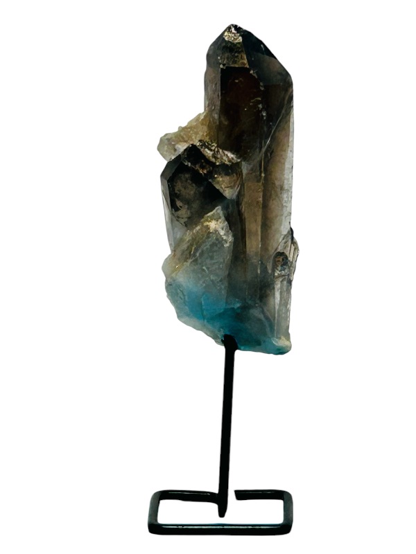 Photo 1 of 151316…5.5” smokey quartz rock on display stand-height includes stand