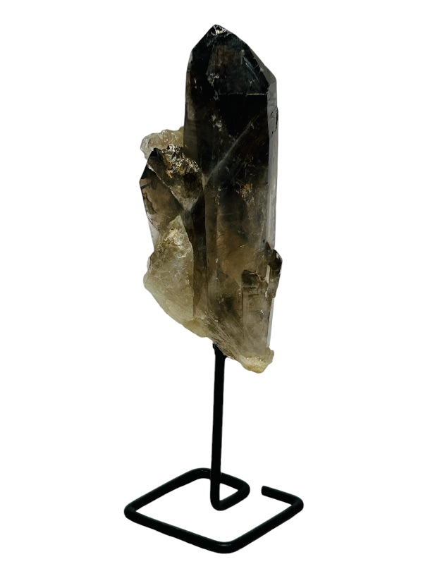 Photo 1 of 151316…5.5” smokey quartz rock on display stand-height includes stand