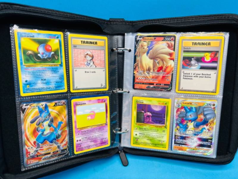 Photo 1 of 151327…104 mixed Pokémon cards in binder various dates 1995- present 