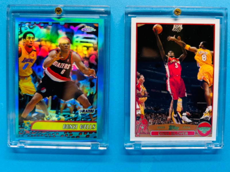 Photo 1 of 151340…2 basketball cards with Kobe Bryant in them