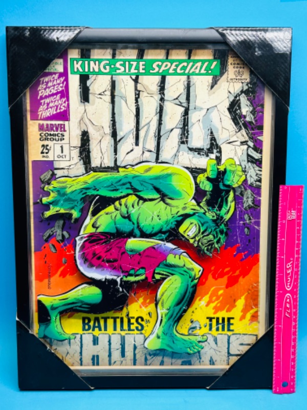 Photo 1 of 151351… King-size special Hulk wall hanging 50 x 15”