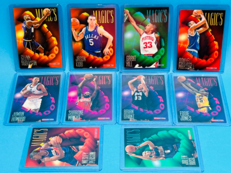 Photo 1 of 151398…Magic’s all rookie team cards 1-10 in hard plastic sleeves 