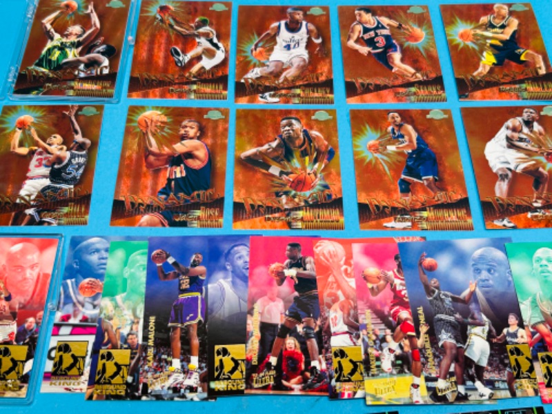 Photo 2 of 151405…3 basketball card sets- triple threats 1-10, rebound king 1-10, dynamic 1-12  in cases