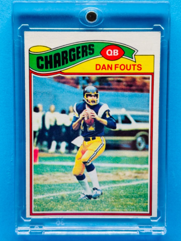 Photo 1 of 151411…topps 1977 Dan Fouts card 274 in hard plastic case 