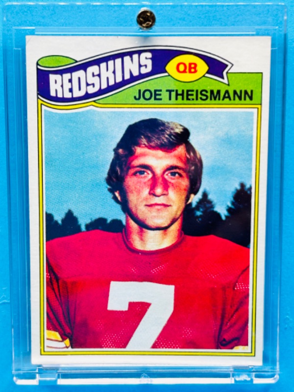 Photo 1 of 151418…topps 1977 Joe Theismann card 74 in hard plastic case 