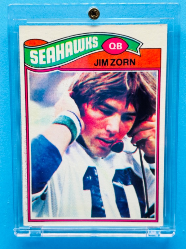 Photo 1 of 151422…topps 1977 Rookie Jim Zorm card 65 in hard plastic case 