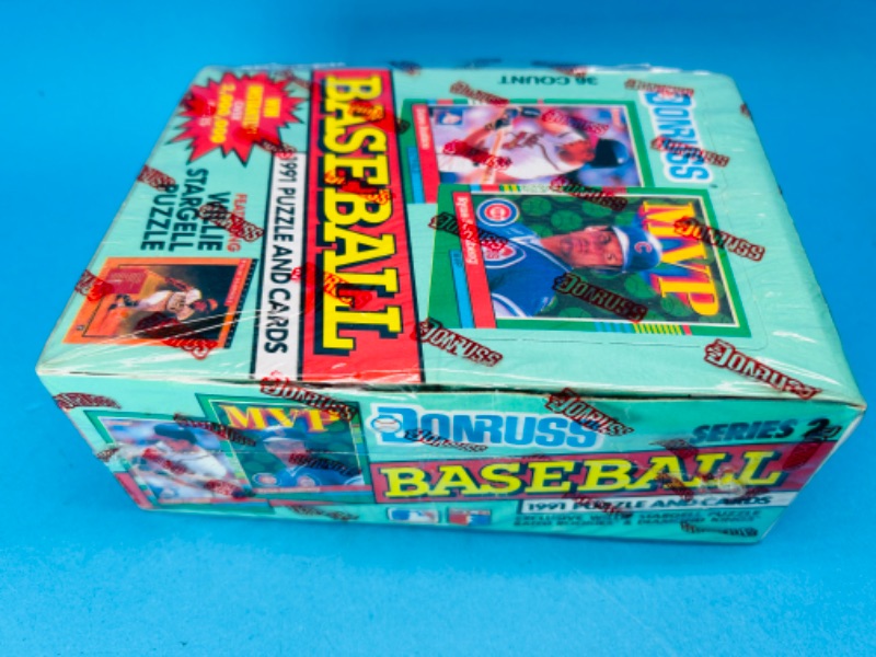 Photo 2 of 151430…sealed Donruss 1991 baseball puzzle and cards box 36 packs