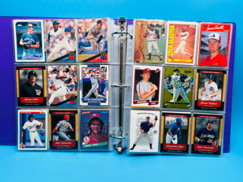 Photo 2 of 151433…288 mixed baseball trading cards in binder 