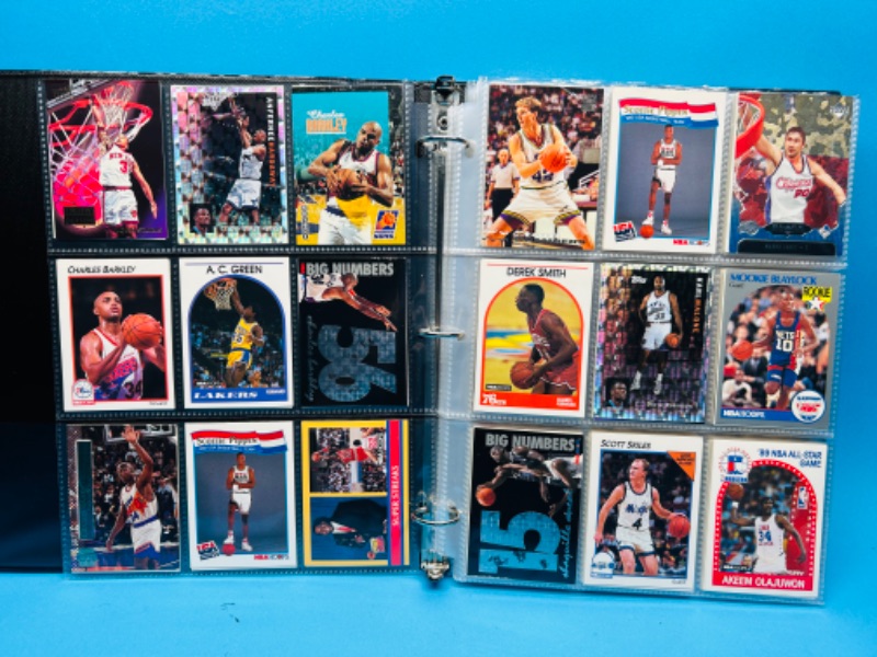 Photo 1 of 151434…252 mixed basketball trading cards in binder 