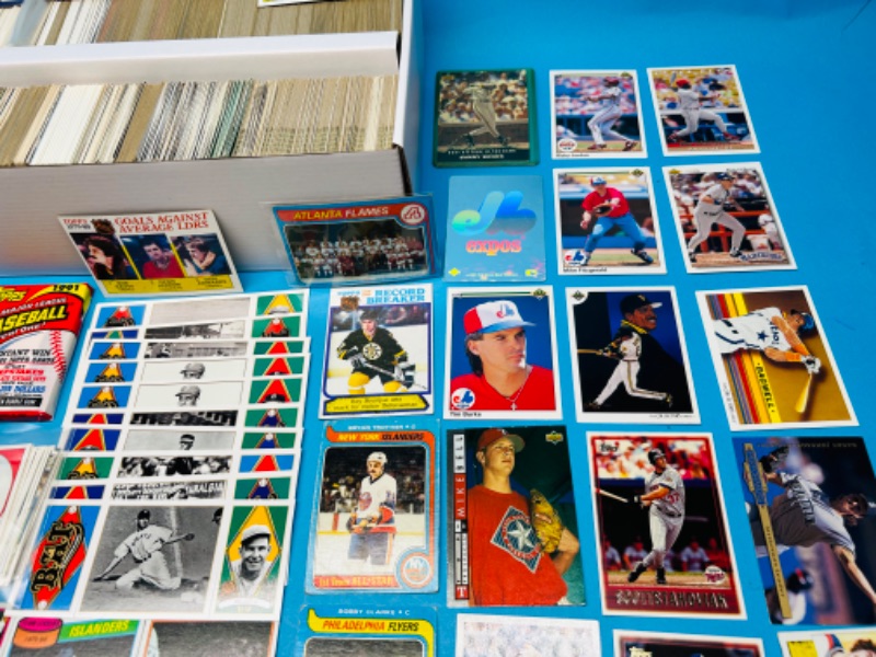 Photo 2 of 151441…1500+ mixed baseball , football, and hockey sports cards in box 