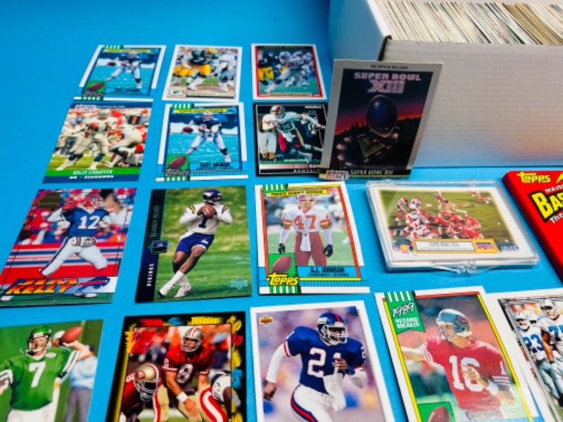 Photo 5 of 151441…1500+ mixed baseball , football, and hockey sports cards in box 