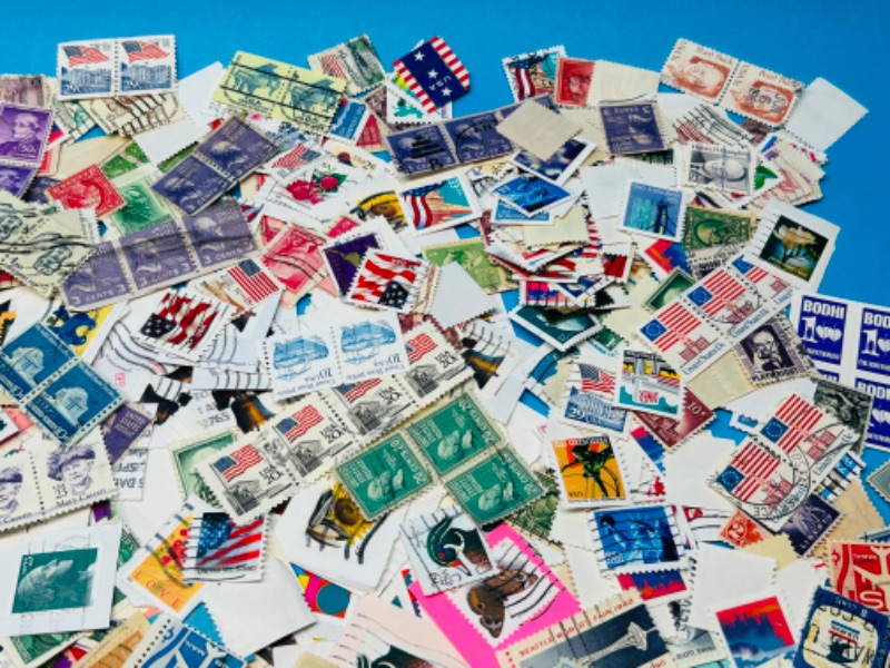 Photo 6 of 151447… hundreds of used vintage stamps 