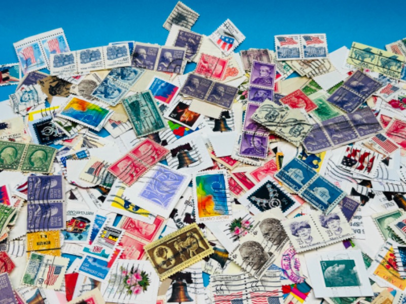 Photo 7 of 151447… hundreds of used vintage stamps 