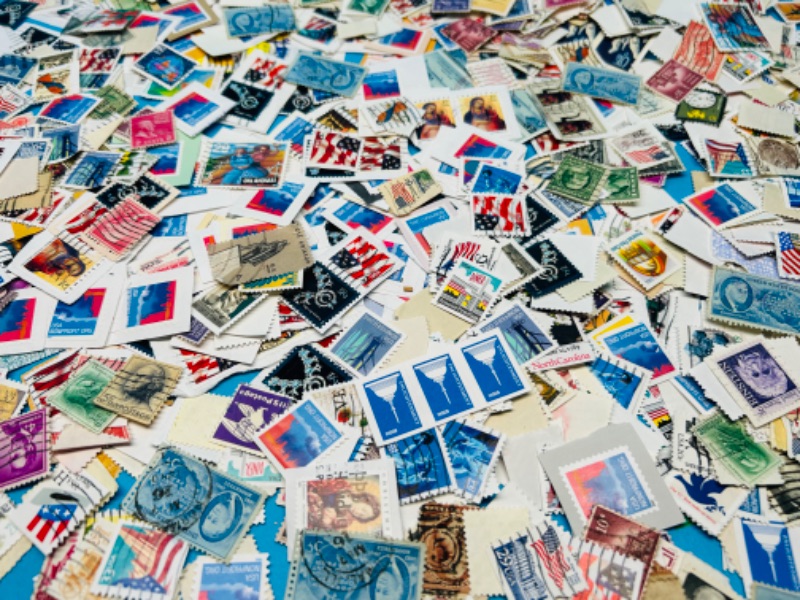 Photo 6 of 151448… hundreds of used vintage stamps 