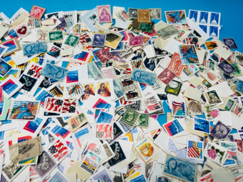 Photo 4 of 151448… hundreds of used vintage stamps 