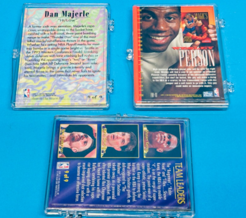 Photo 2 of 151465…3 basketball card sets in cases 1-8,        1-10, and 1-9