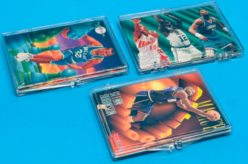 Photo 1 of 151465…3 basketball card sets in cases 1-8,        1-10, and 1-9