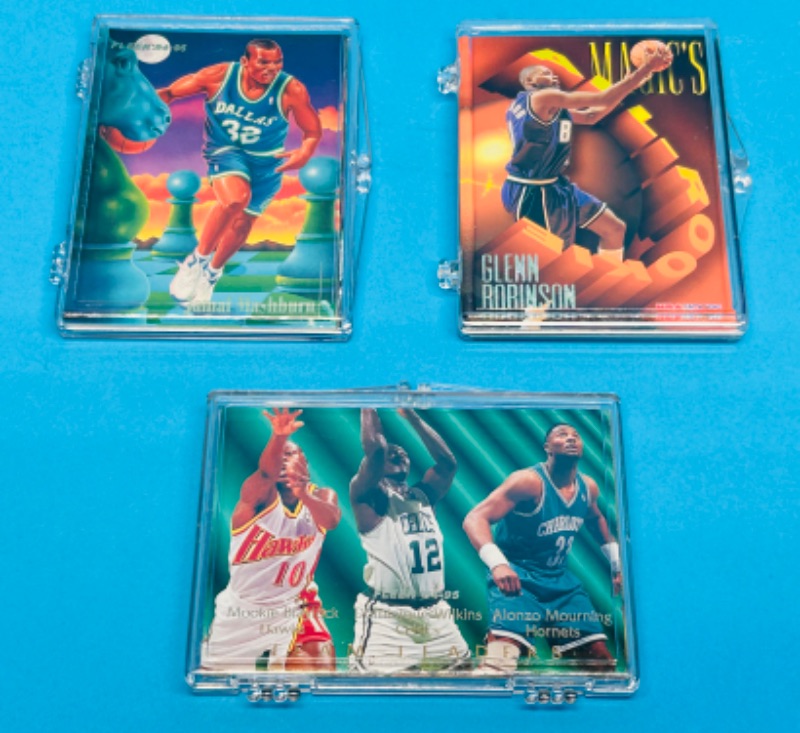 Photo 3 of 151465…3 basketball card sets in cases 1-8,        1-10, and 1-9