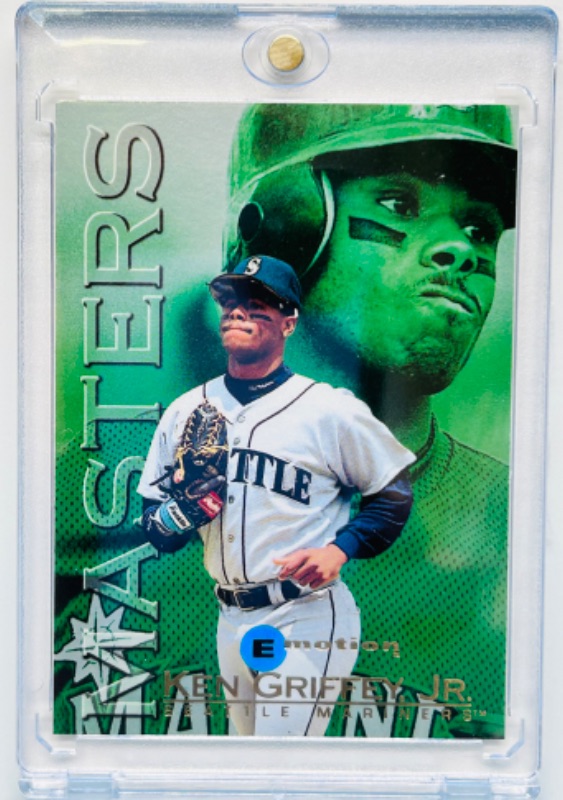 Photo 1 of 151470…E Motion Ken Griffey Jr. card 3 in hard plastic case 